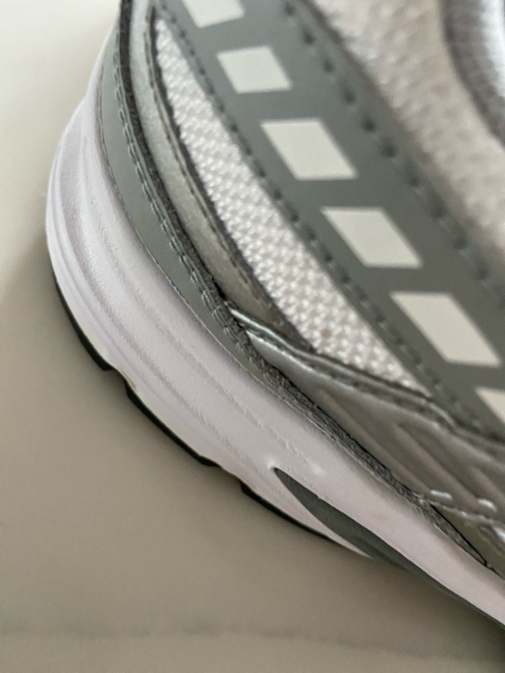 Nike White, Gray & Pink Athletic Sneakers - Picture 14 of 16